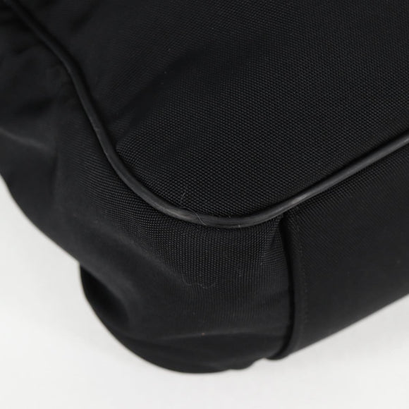 GUCCI Shoulder Bag Nylon Black Auth bs10426