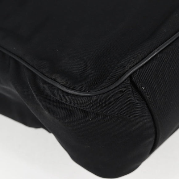 GUCCI Shoulder Bag Nylon Black Auth bs10426