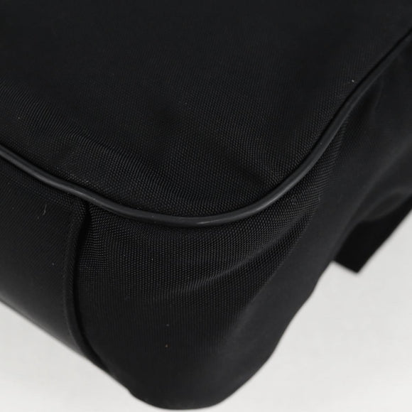 GUCCI Shoulder Bag Nylon Black Auth bs10426