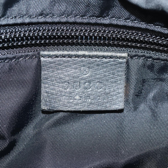 GUCCI Shoulder Bag Nylon Black Auth bs10426