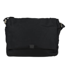 GUCCI Shoulder Bag Nylon Black Auth bs10426 - 0