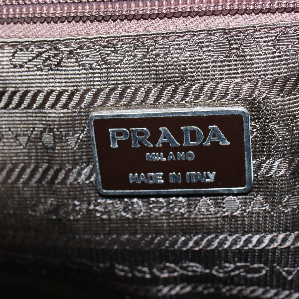 PRADA Shoulder Bag Nylon Green Auth bs10430