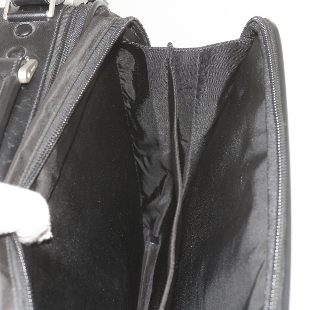 PRADA Hand Bag Nylon 2way Black Auth bs10448