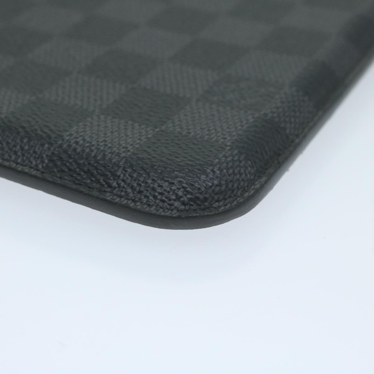 LOUIS VUITTON Damier Graphite Etui iPad Case N60033 LV Auth bs10453