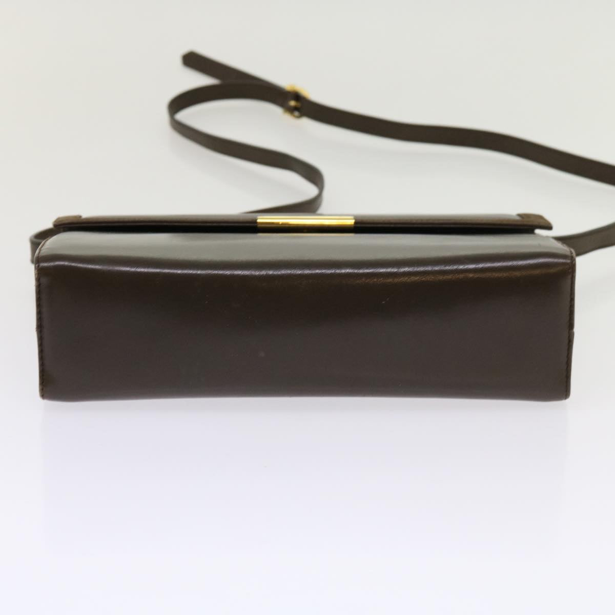 Salvatore Ferragamo Shoulder Bag Leather 4Set Black Brown Auth bs10469