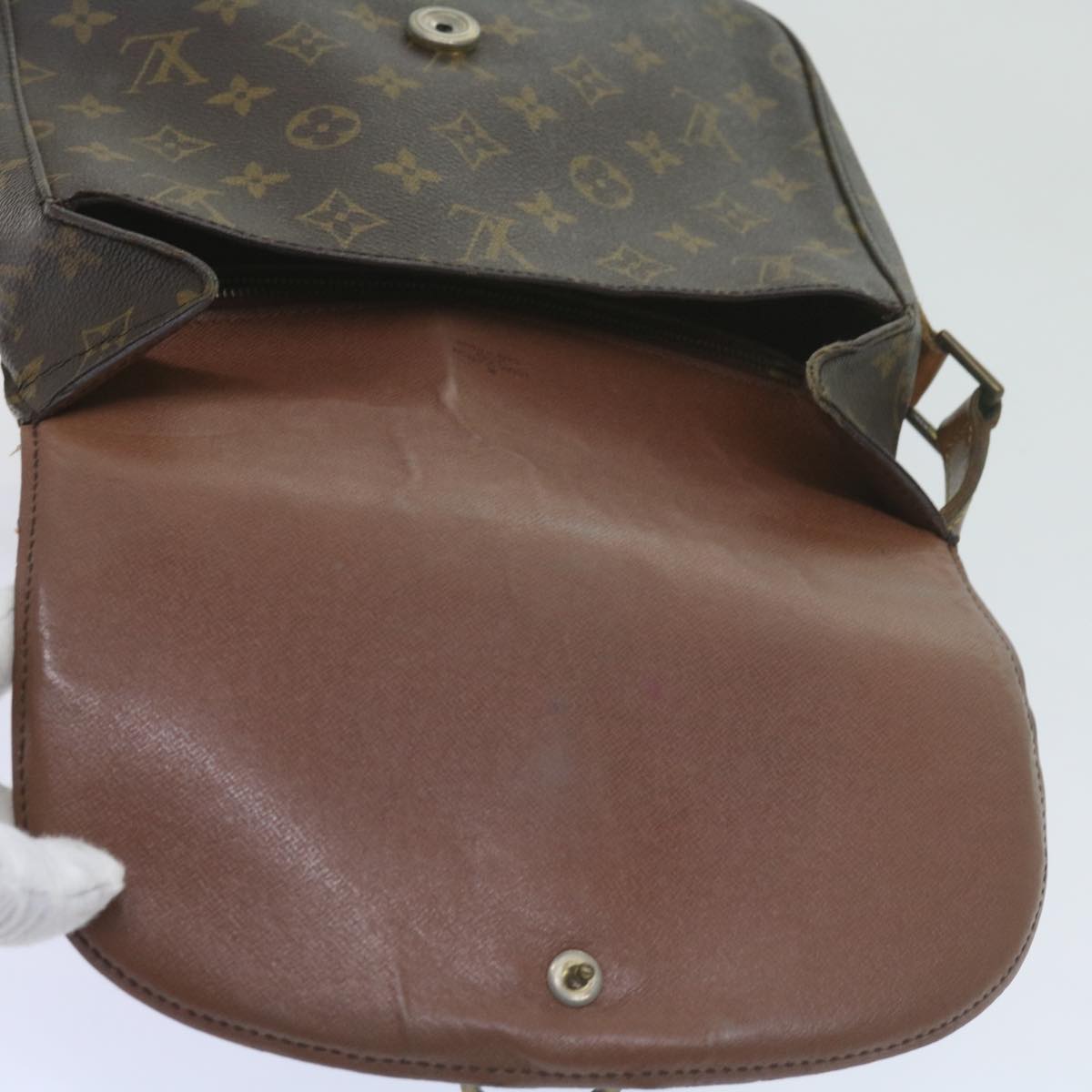 LOUIS VUITTON Monogram Saint Cloud GM Shoulder Bag M51242 LV Auth bs10545