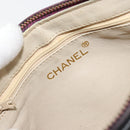 CHANEL Chain Shoulder Bag Suede Purple CC Auth bs10550-18