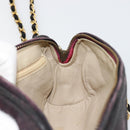 CHANEL Chain Shoulder Bag Suede Purple CC Auth bs10550-20