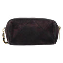 CHANEL Chain Shoulder Bag Suede Purple CC Auth bs10550-2