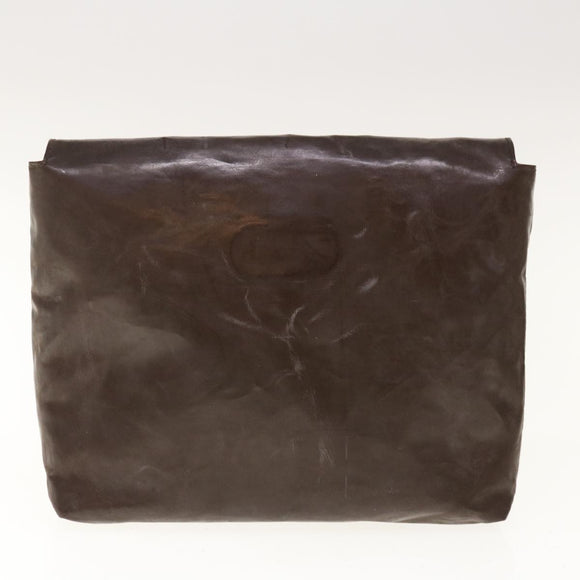 CHANEL Tragetasche Lackleder Braun CC Auth bs10555