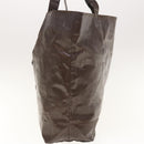 CHANEL Tote Bag Patent leather Brown CC Auth bs10555-4