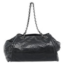 CHANEL Chain Shoulder Bag Patent leather Black CC Auth bs10600-13