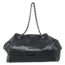 CHANEL Chain Shoulder Bag Patent leather Black CC Auth bs10600-2