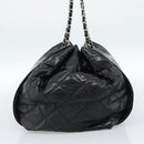 CHANEL Chain Shoulder Bag Patent leather Black CC Auth bs10600-4
