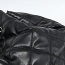 CHANEL Chain Shoulder Bag Patent leather Black CC Auth bs10600-6
