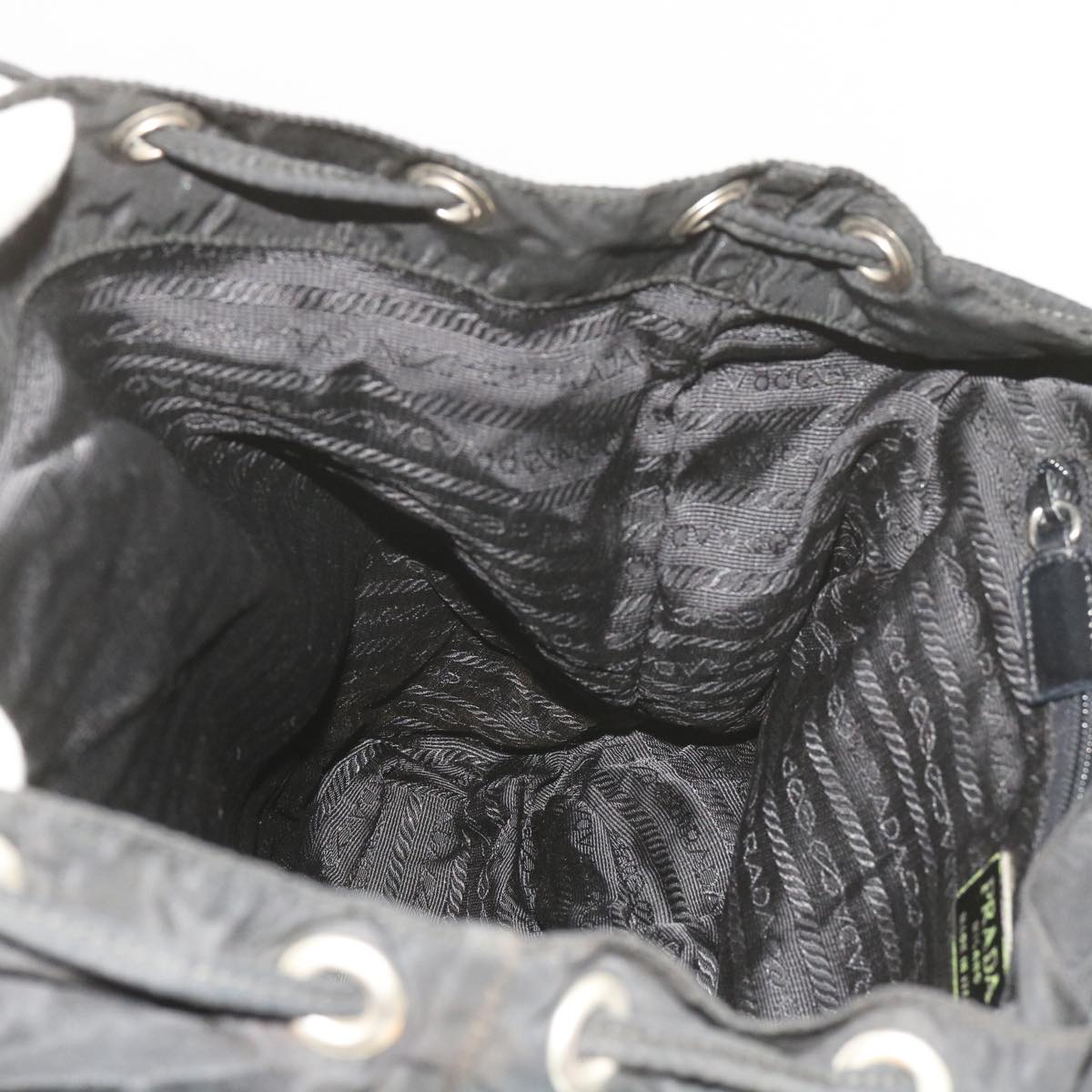 PRADA Backpack Nylon Black Auth bs10604