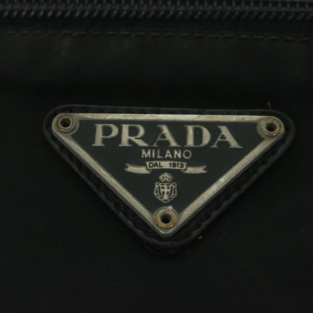 PRADA Shoulder Bag Nylon Black Auth bs10607