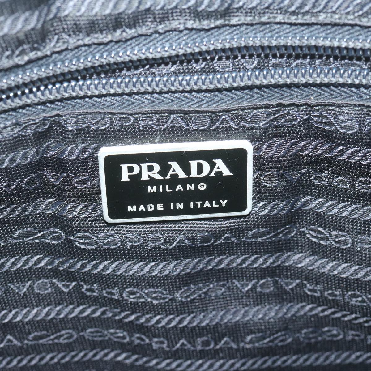 PRADA Shoulder Bag Nylon Black Auth bs10607