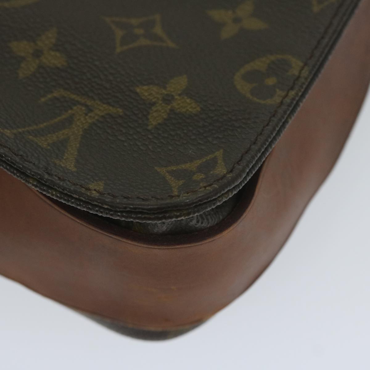 LOUIS VUITTON Monogram Cartouchiere GM Shoulder Bag M51252 LV Auth bs10642