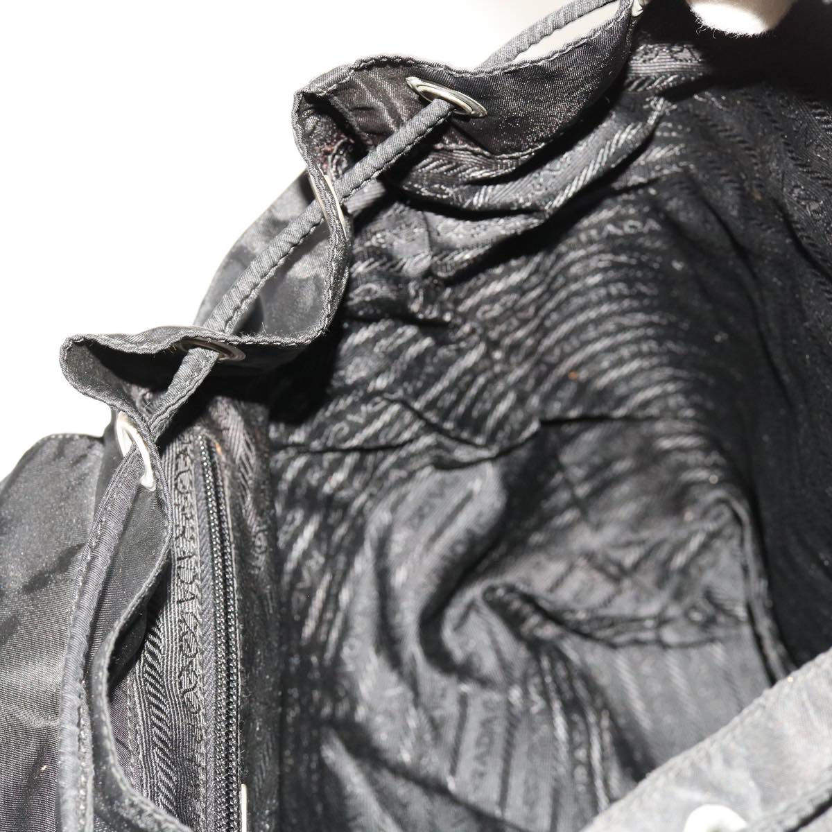 PRADA Backpack Nylon Black Auth bs10688