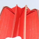 LOUIS VUITTON Monogram Empreinte Zippy Wallet Red M63691 LV Auth bs10719-19