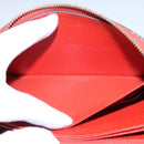 LOUIS VUITTON Monogram Empreinte Zippy Wallet Red M63691 LV Auth bs10719-20