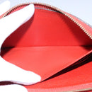 LOUIS VUITTON Monogram Empreinte Zippy Wallet Red M63691 LV Auth bs10719-21