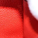 LOUIS VUITTON Monogram Empreinte Zippy Wallet Red M63691 LV Auth bs10719-12