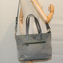 PRADA Tote Bag Nylon 2way Gray Auth bs10723-23