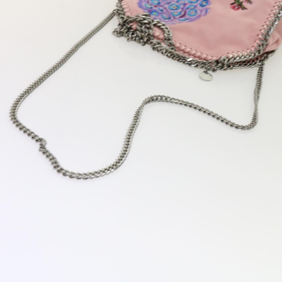 Stella MacCartney Chain Falabella Shoulder Bag polyester Pink Auth bs10808