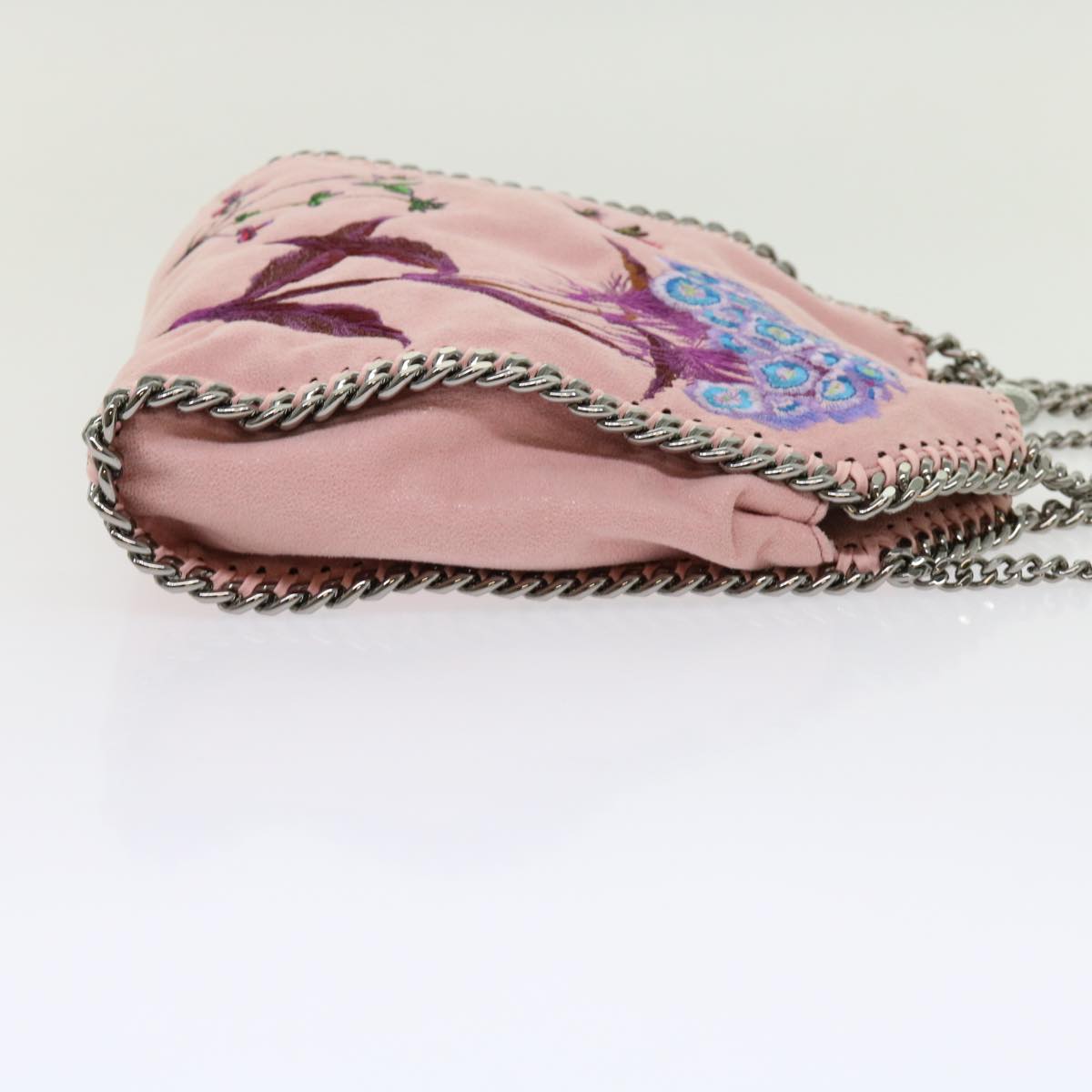 Stella MacCartney Chain Falabella Shoulder Bag polyester Pink Auth bs10808