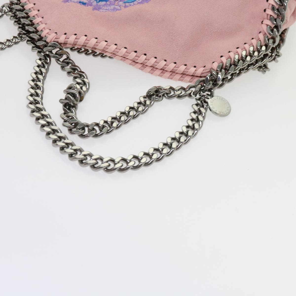 Stella MacCartney Chain Falabella Shoulder Bag polyester Pink Auth bs10808