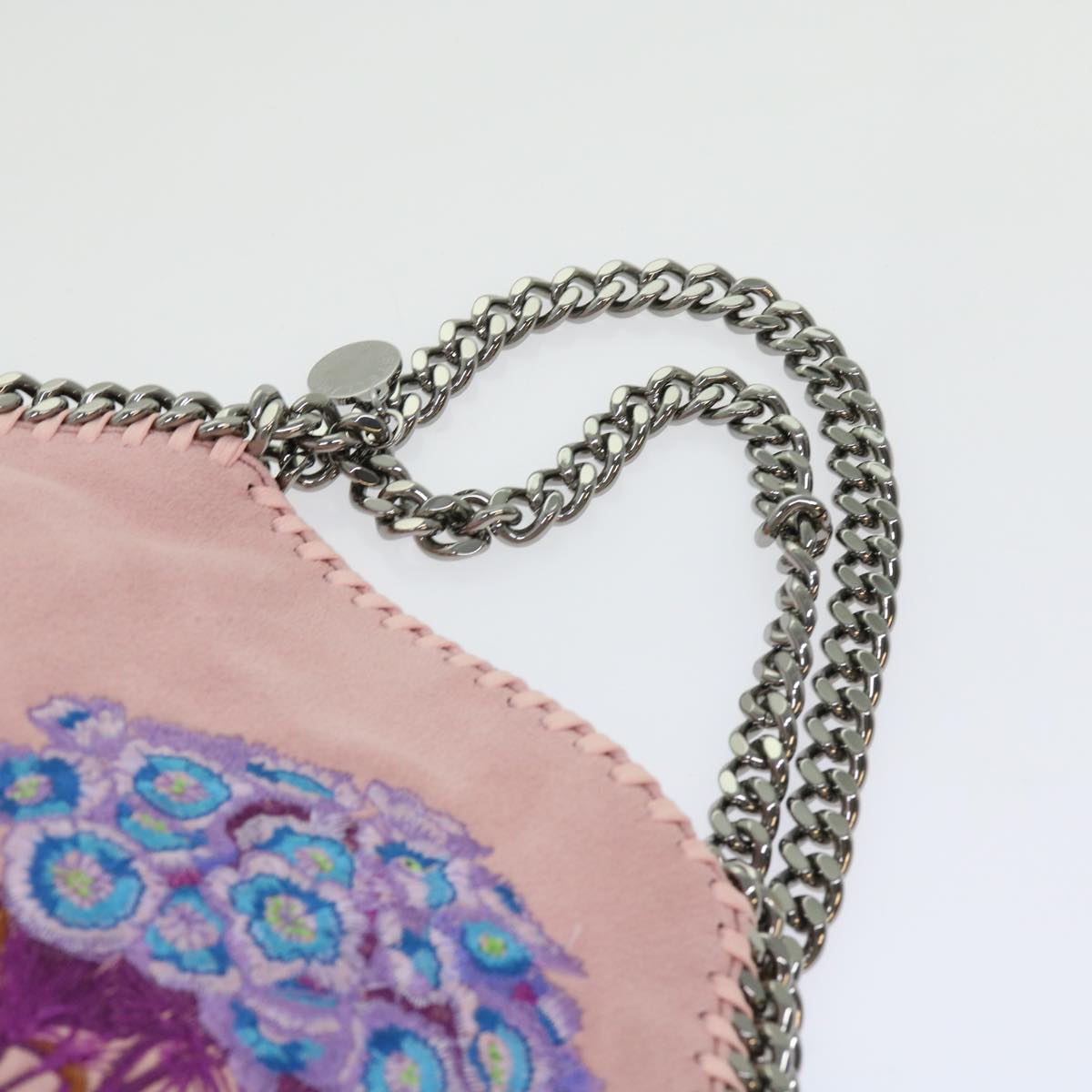 Stella MacCartney Chain Falabella Shoulder Bag polyester Pink Auth bs10808