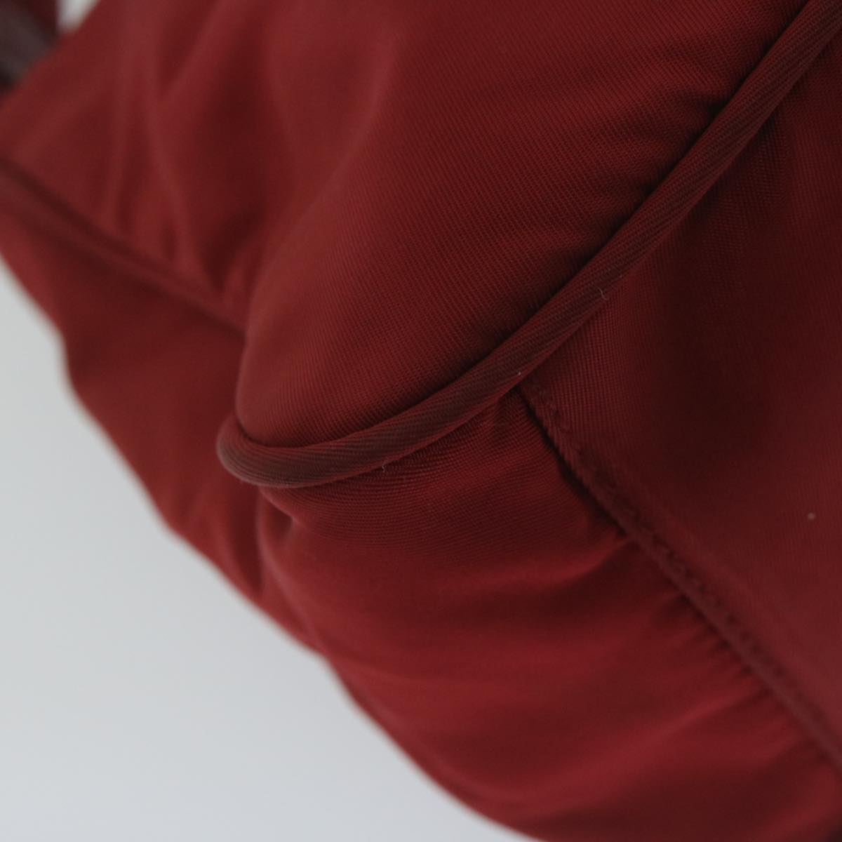 PRADA Shoulder Bag Nylon Red Auth bs10816