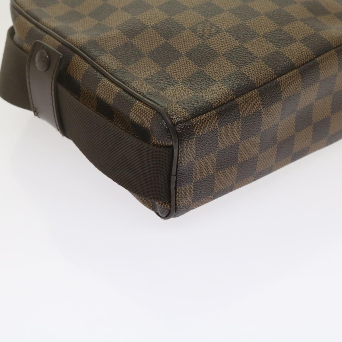 LOUIS VUITTON Damier Ebene Olaf PM Shoulder Bag N41442 LV Auth bs10828