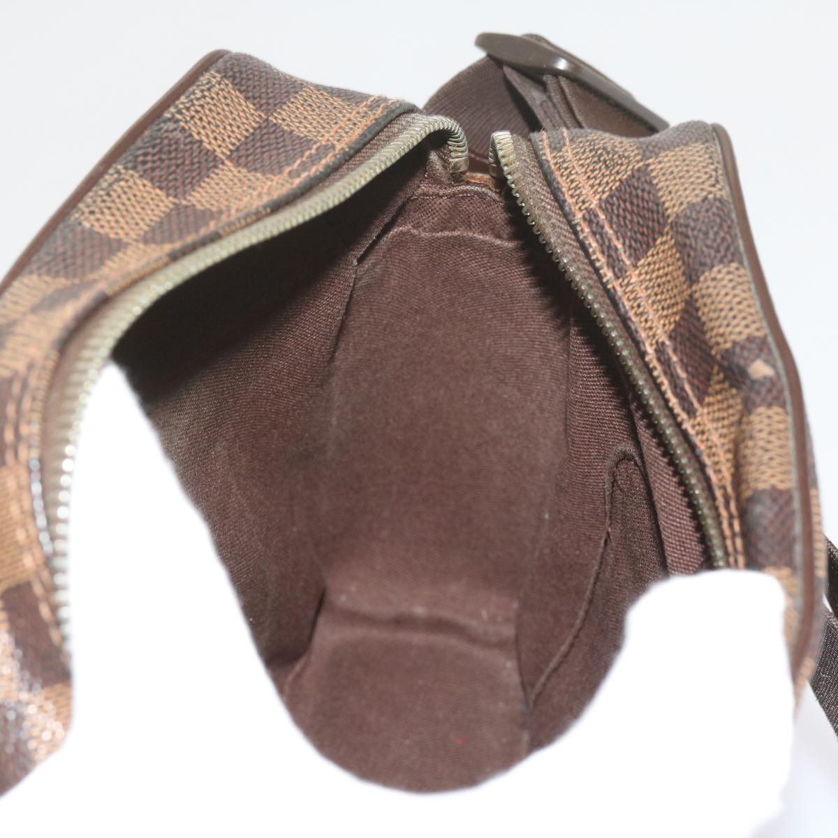 LOUIS VUITTON Damier Ebene Olaf PM Shoulder Bag N41442 LV Auth bs10828