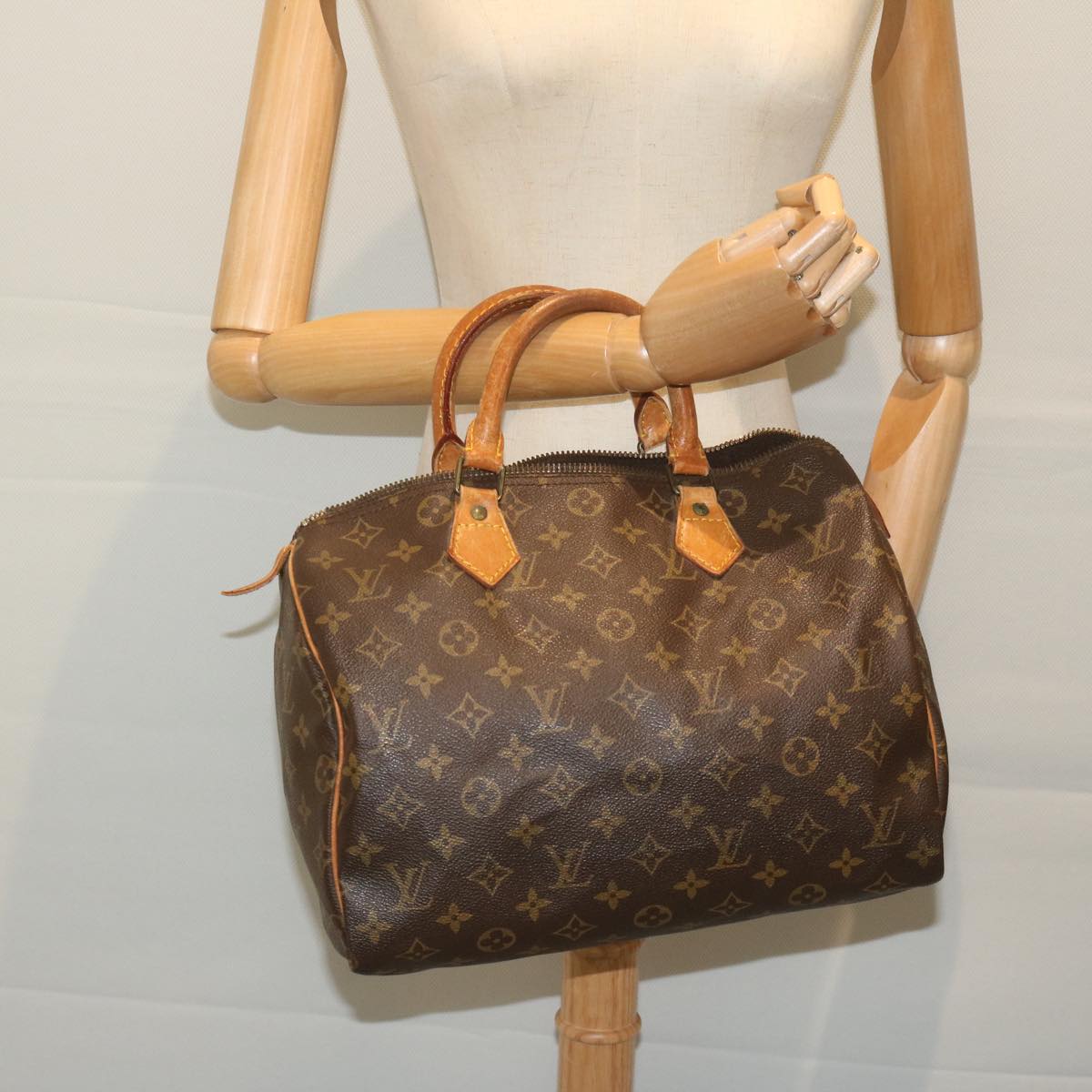 LOUIS VUITTON Monogram Speedy 30 Hand Bag M41526 LV Auth bs10839