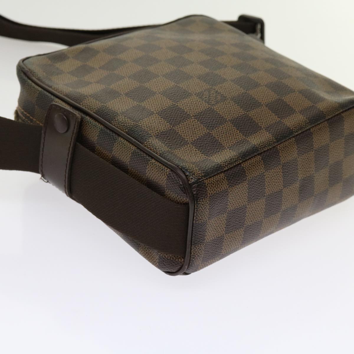 LOUIS VUITTON Damier Ebene Olaf PM Shoulder Bag N41442 LV Auth bs10853