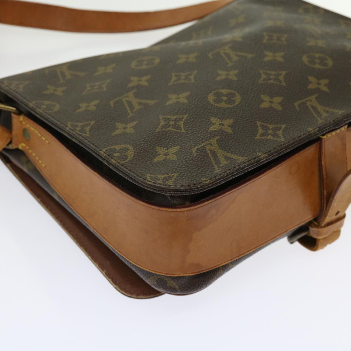 LOUIS VUITTON Monogram Cartouchiere GM Shoulder Bag M51252 LV Auth bs10862