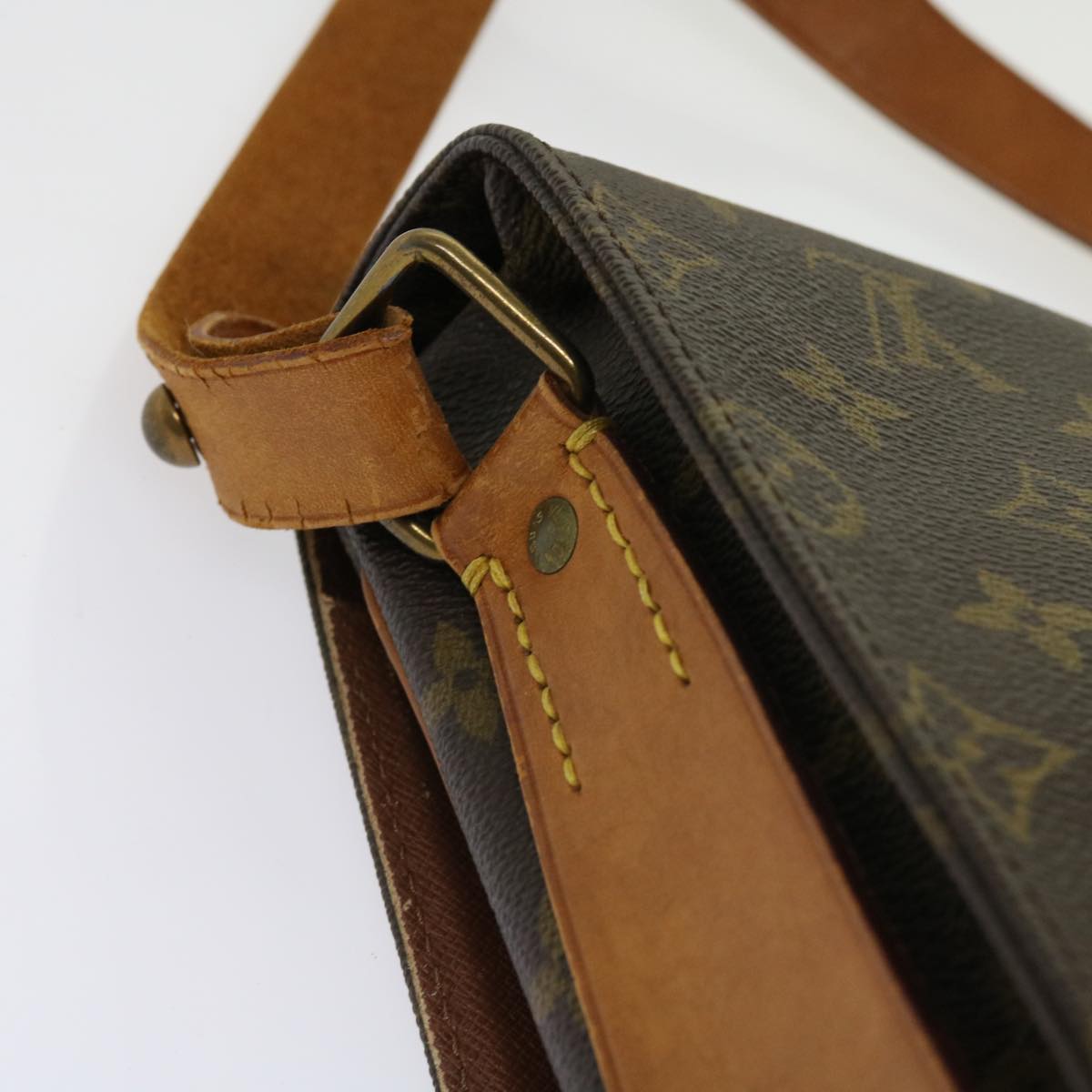 LOUIS VUITTON Monogram Cartouchiere GM Shoulder Bag M51252 LV Auth bs10862