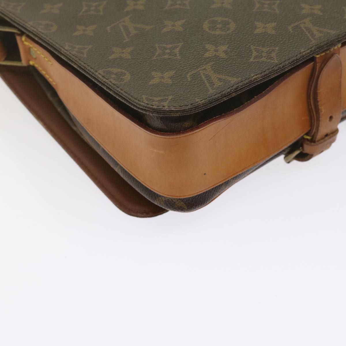 LOUIS VUITTON Monogram Cartouchiere GM Shoulder Bag M51252 LV Auth bs10864