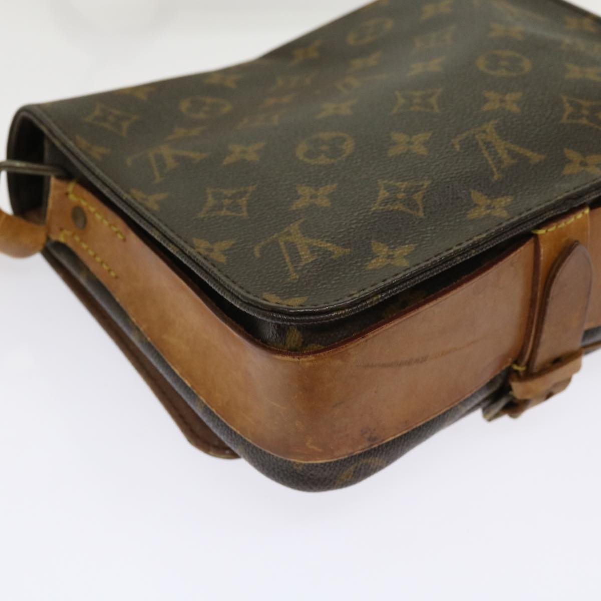 LOUIS VUITTON Monogram Cartouchiere MM Shoulder Bag M51253 LV Auth bs10866