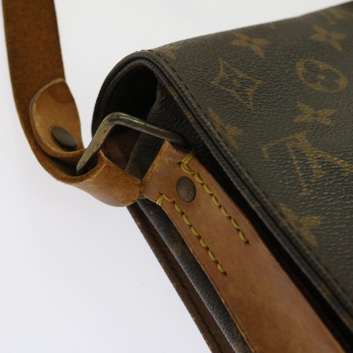 LOUIS VUITTON Monogram Cartouchiere MM Shoulder Bag M51253 LV Auth bs10866