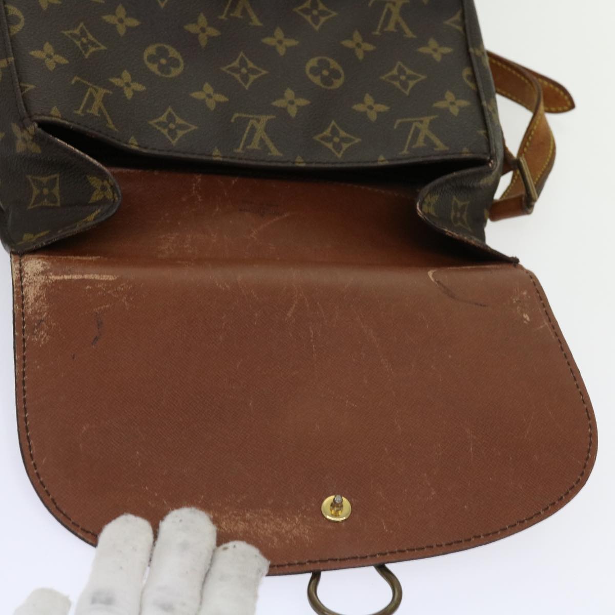 LOUIS VUITTON Monogram Saint Cloud GM Shoulder Bag M51242 LV Auth bs10867