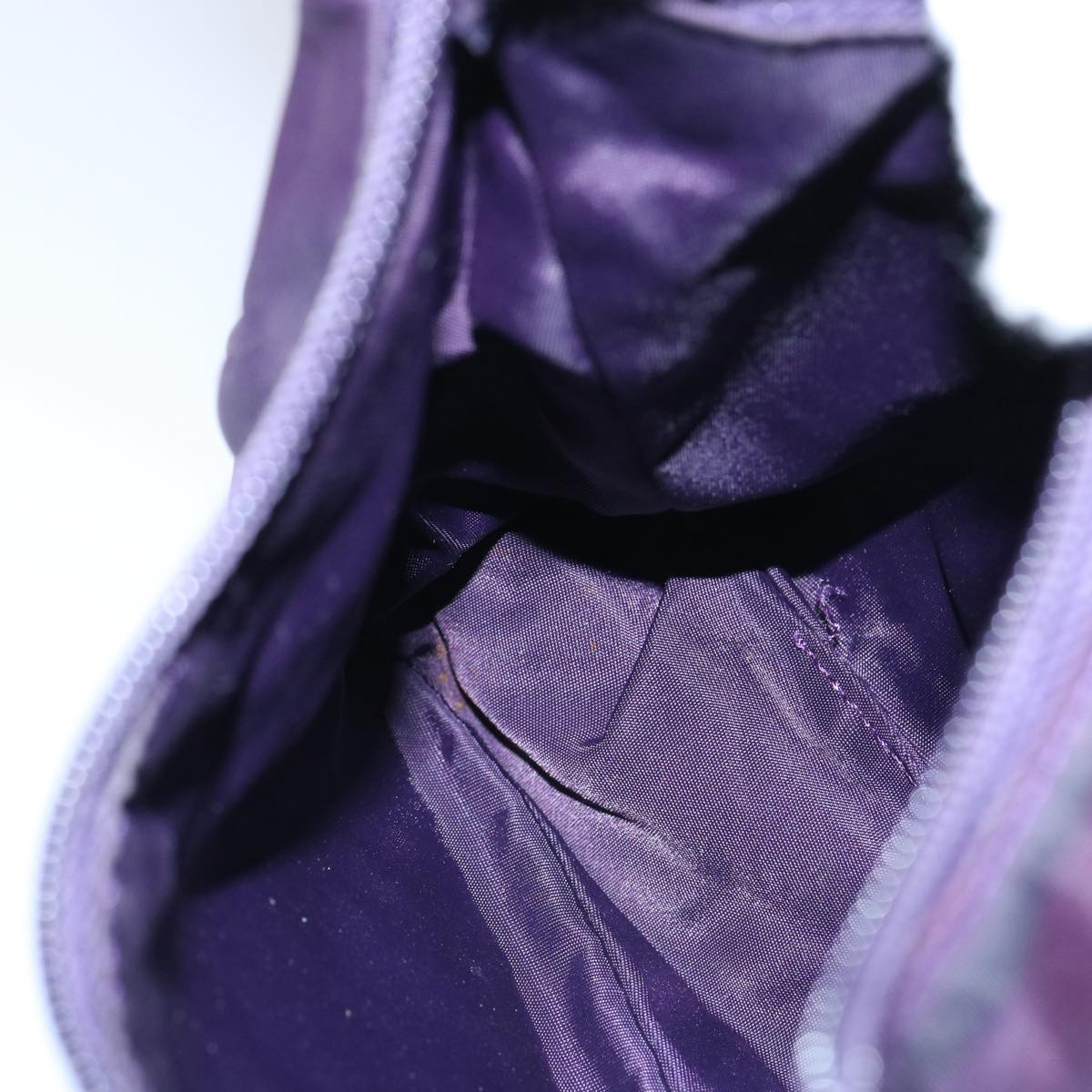 PRADA Hand Bag Nylon Purple Auth bs10886