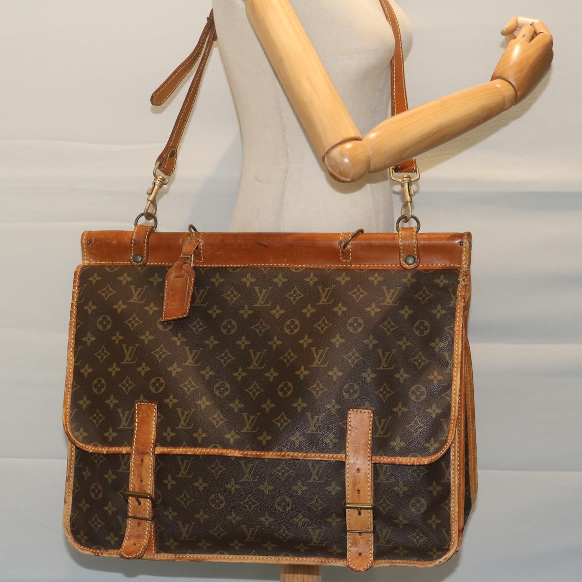 LOUIS VUITTON Monogram Sac Kleber Shoulder Bag M58122 LV Auth bs10922