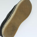 CHANEL Pumps Shoes Velor 38 Black CC Auth bs10973-15