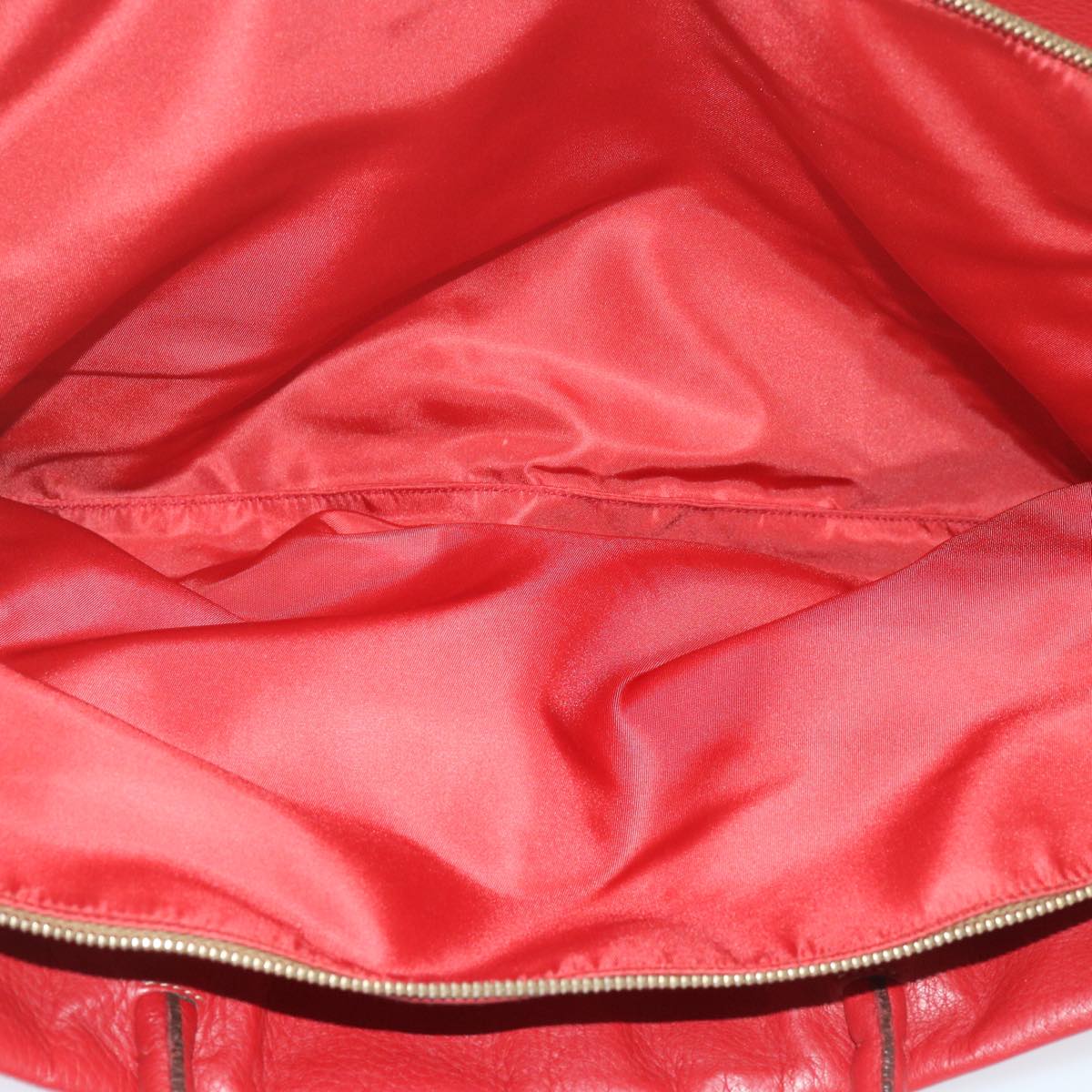 PRADA Hand Bag Nylon Red Auth bs11015