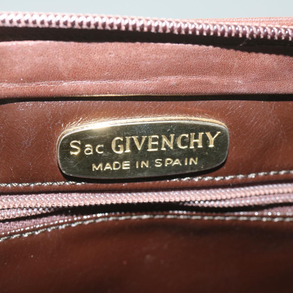 GIVENCHY Shoulder Bag Leather Brown Auth bs11018
