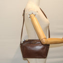 GIVENCHY Shoulder Bag Leather Brown Auth bs11018-22